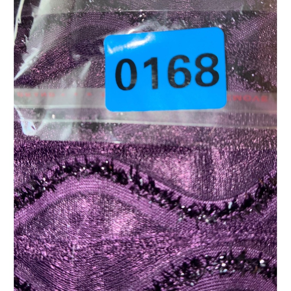 Connected Apparel Jacket Dress Women 20W Purple Glitter Wave Textured 2pc Set - Picture 10 of 10
